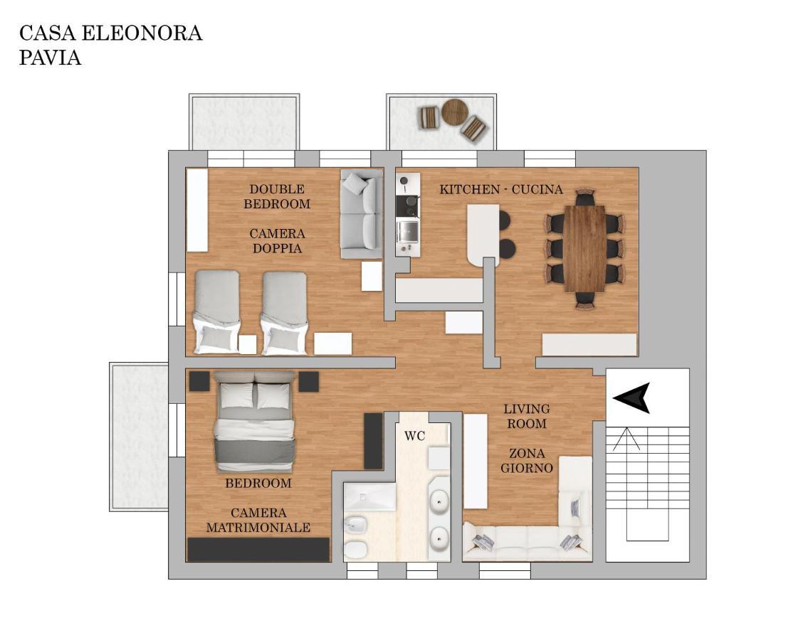 Casa Eleonora - Appartamento tra centro e Clinica Città di Pavia Exterior foto